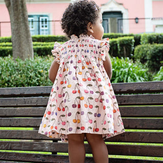 Pink Chicken Stevie Dress - Cloud Pink Cherry | Baby Riddle