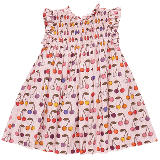 Pink Chicken Stevie Dress - Cloud Pink Cherry | Baby Riddle