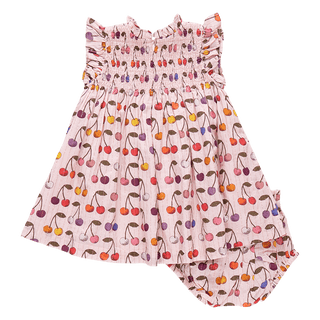 Pink Chicken Stevie Dress Set - Cloud Pink Cherry | Baby Riddle