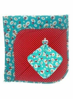 Baby Girls Bamboo Patoo and Lovey Blanket Set, Ladybug & Rose Petal Polka Dot - One Size Swaddling & Receiving Blankets