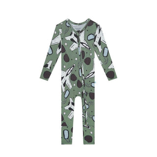 Bamboo Convertible Footie Romper - Airman (Jets) Baby & Toddler Sleepwear