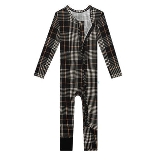 Posh Peanut Bamboo Convertible Footie Romper - Sanders (Plaids)