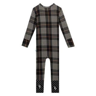 Posh Peanut Bamboo Convertible Footie Romper - Sanders (Plaids)