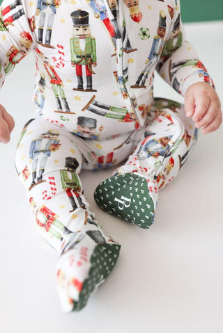 Bamboo Footie with Zipper - Nutcracker Baby & Toddler Sleepwear