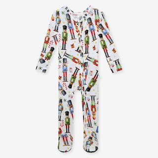 Bamboo Footie with Zipper - Nutcracker Baby & Toddler Sleepwear