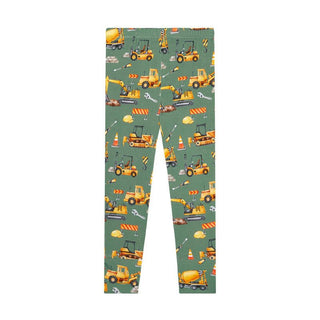 Posh Peanut Bamboo Long Sleeve Pajama Set - Crawford (Construction Vehicles)