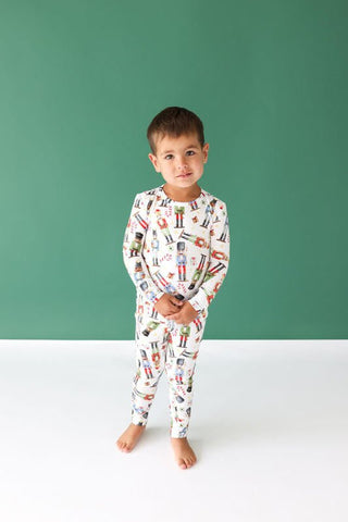 Posh Peanut Bamboo Long Sleeve Pajama Set - Nutcracker