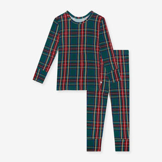 Posh Peanut Bamboo Long Sleeve Pajama Set - Tartan Plaid | These Sleepies provide comfort and delightful designs for joyful bedtimes.