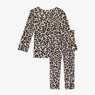 Posh Peanut Basic Loungewear - Lana Leopard Tan | These Sleepies provide comfort and delightful designs for joyful bedtimes.