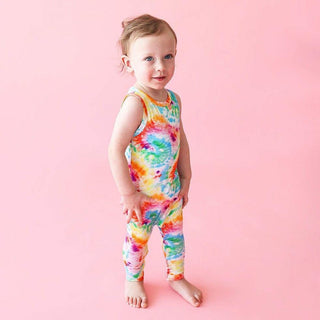 Bamboo Basic Racerback Romper - Totally Tie Dye Baby One-Pieces