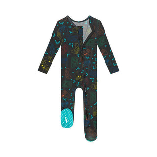 Boy's Bamboo Footie with Zipper - Posh Player One Baby & Toddler Sleepwear