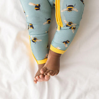 Posh Peanut Boy's Convertible Footie Romper - Spring Bee