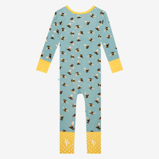 Posh Peanut Boy's Convertible Footie Romper - Spring Bee