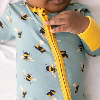 Posh Peanut Boy's Convertible Footie Romper - Spring Bee