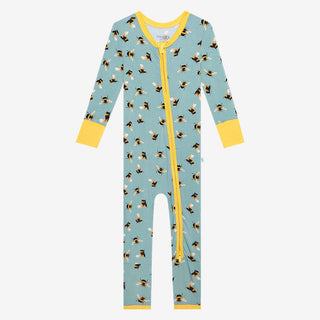 Posh Peanut Boy's Convertible Footie Romper - Spring Bee