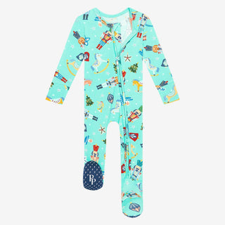 Boy's Bamboo Footie with Zipper - Fritz (Nutcrackers) Baby & Toddler Sleepwear