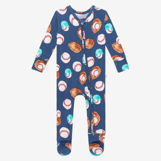 Boy's Footie with Zipper - Homer (Baseball) Baby & Toddler Sleepwear