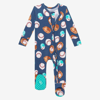 Boy's Footie with Zipper - Homer (Baseball) Baby & Toddler Sleepwear