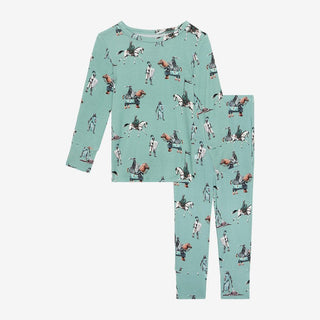 Boy's Bamboo Long Sleeve Pajama Set, Wallace (Knights) Baby & Toddler Sleepwear