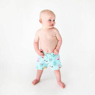 Boy's Swim Trunks - Donuts Posh Peanut