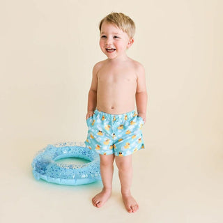 Boy's Swim Trunks - Ducky (Ducks) Posh Peanut