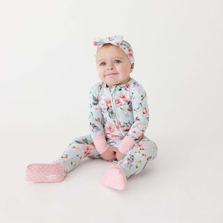 Bamboo Convertible Footie Romper - Melinda (Fairies) Baby & Toddler Sleepwear Posh Peanut Size: 3-6 Months