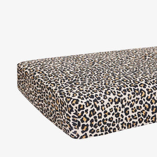 Bamboo Crib Sheet - Lana Leopard Tan Bed Sheets