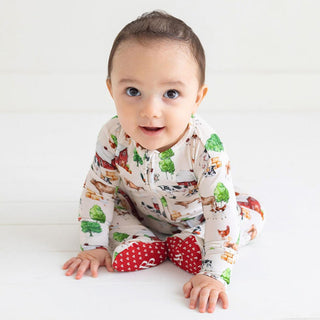 Bamboo Footie with Zipper - Nashville (Farming) Baby & Toddler Sleepwear