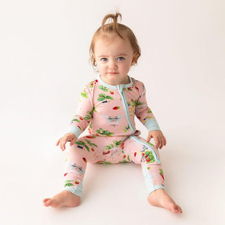 Girl's Bamboo Convertible Footie Romper - Annabelle (Fairies) Posh Peanut