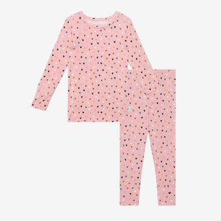 Girl's Bamboo Long Sleeve Pajama Set - Cassidy (Hearts) Baby & Toddler Sleepwear