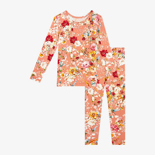 Posh Peanut Girl's Long Sleeve Pajama Set - Celia (Floral) | These Sleepies provide comfort and delightful designs for joyful bedtimes.