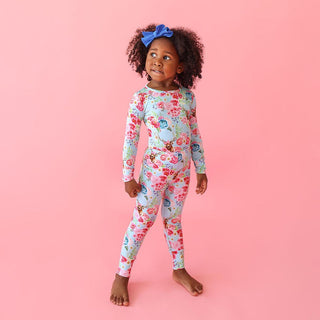 Posh Peanut Girls Long Sleeve Pajama Set, Fawn Deer