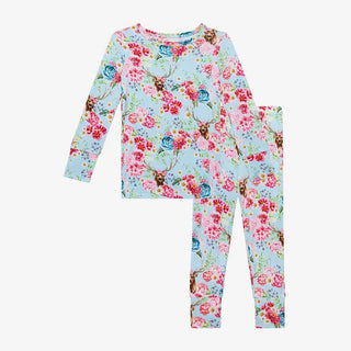 Posh Peanut Girls Long Sleeve Pajama Set, Fawn | These Sleepies provide comfort and delightful designs for joyful bedtimes.