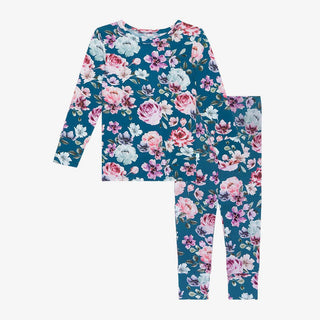 Girl's Bamboo Long Sleeve Pajama Set - Keisha (Floral) Baby & Toddler Sleepwear