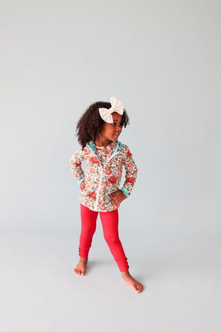 Girl's Bamboo Long Sleeve Reversible Jacket - Alma (Floral) Baby & Toddler Outerwear