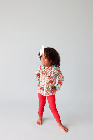 Girl's Bamboo Long Sleeve Reversible Jacket - Alma (Floral) Baby & Toddler Outerwear