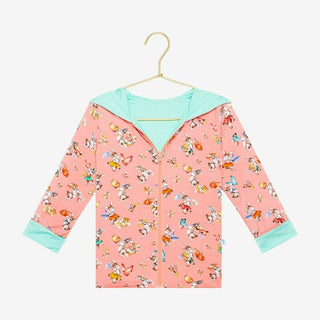 Girl's Bamboo Long Sleeve Reversible Jacket - Betty (Rabbits) Baby & Toddler Outerwear