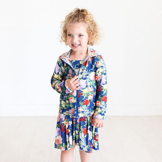 Girl's Long Sleeve Reversible Jacket - Carmen (Floral) Baby & Toddler Outerwear