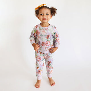 Girl's Long Sleeve Sweatshirt & Jogger Set, Pari (Floral) Baby & Toddler Outerwear