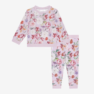 Girl's Long Sleeve Sweatshirt & Jogger Set, Pari (Floral) Baby & Toddler Outerwear