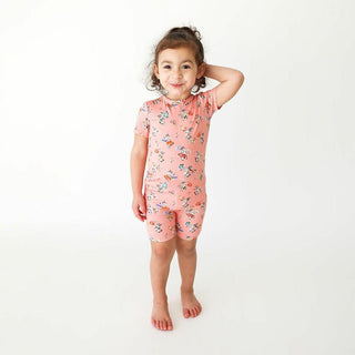 Girl's Bamboo Short Sleeve Pajama Set with Shorts - Betty (Rabbits) Baby & Toddler Sleepwear