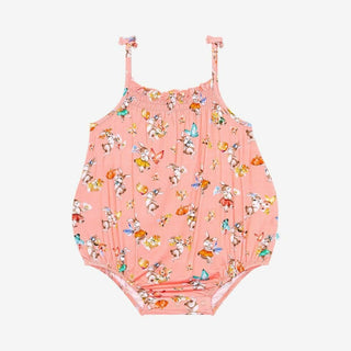 Posh Peanut Girls Spaghetti Strap Bubble Romper - Betty Rabbits