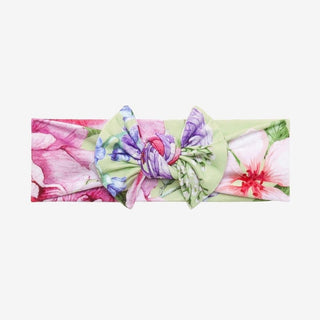 Infant Bamboo Headwrap with Bow - Georgina (Floral) Baby & Toddler Clothing Accessories