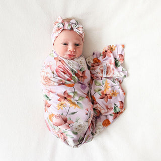 Posh Peanut Infant Headwrap with Bow, Pari - PRE-SALE