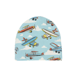 Bamboo Infant Swaddle and Beanie Set - Posh Planes