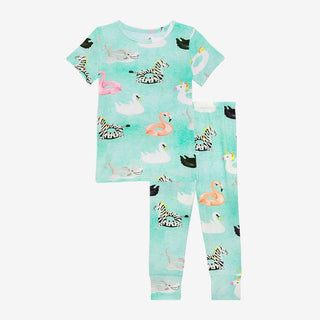 *Kids Bamboo Short Sleeve Pajama Set - Lenny Baby & Toddler Sleepwear