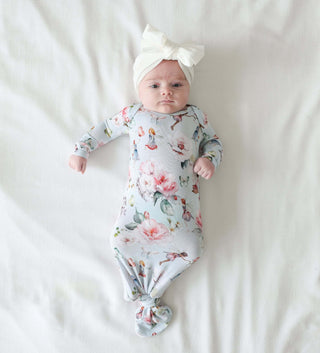 Bamboo Knotted Gown - Melinda (Fairies) Baby & Toddler Sleepwear Posh Peanut Size: 0-3 Months