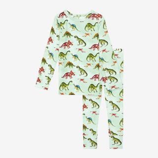 Bamboo Long Sleeve Pajama Set - Buddy (Dinosaurs) Posh Peanut