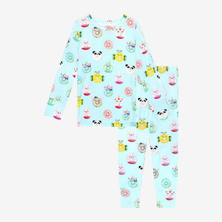 Posh Peanut Long Sleeve Pajama Set - Donuts | These Sleepies provide comfort and delightful designs for joyful bedtimes.