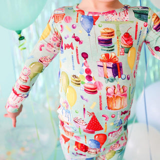 Posh Peanut Long Sleeve Pajama Set - Happy Birthday